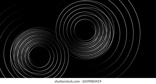 Halftone circular dotted frames set. Circle dots texture isolated on white background. Spotted spray texture. Vector abstract. Modern art type4