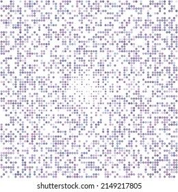 Halftone circular elements, digital dots abstract background, vector illustration