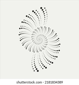 Halftone circular frame logo. Circle dots isolated on the white background. Fabric design element.Halftone circle dots texture. Vector design element for various purposes.