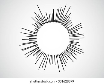 Halftone Circular Line Vector Equalizer 