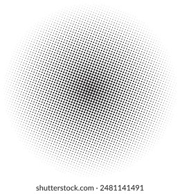 Halftone Circular Pattern Bancground. Blank template.