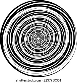 Halftone circular spiral logo set. Circular dotted isolated on the white background. Halftone fabric design. Halftone circle Black dots on white background. Vector illustrations for various purposes