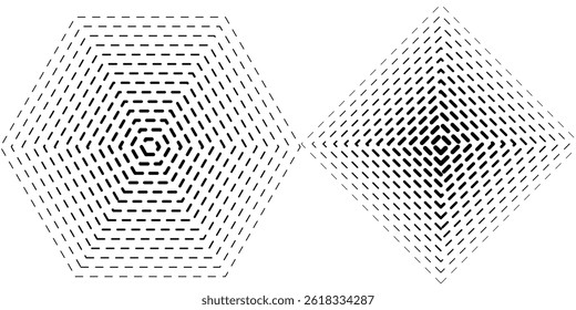 Halftone collection. Circle halftone dots gradient elements, Pop art,  vintage or retro graphic style, abstract spotted shapes isolated on white. Vector illustration texture set, usable as decorative