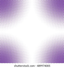 halftone color dots circle vector background
