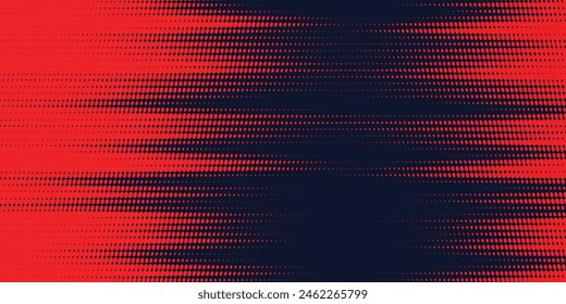 Halftone color dots red and blue gradient background.grunge texture.