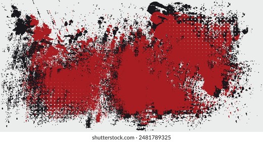Halftone color dots red and blue gradient background.grunge texture.with speed style