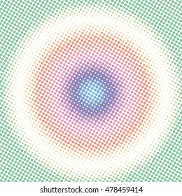 halftone color dots vector texture background