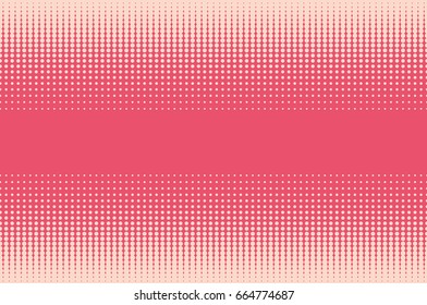 Halftone color dotted background. Pop art style. Retro pattern with circles, dots, design element for web banners, posters, cards, Wallpaper, backdrops, sites. Pink color. Vector illustration