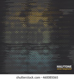 Halftone color grunge background