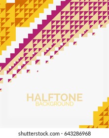 Halftone color texture vector background