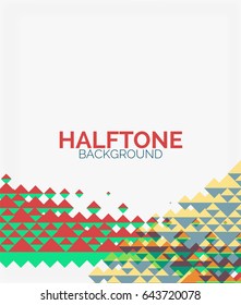 Halftone color texture vector background