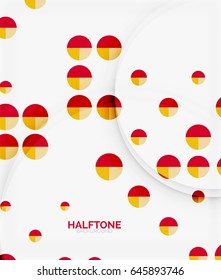 Halftone color texture vector background