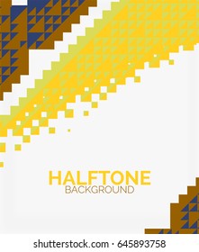 Halftone color texture vector background