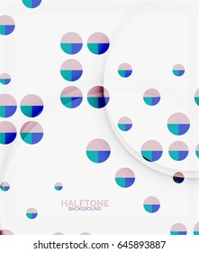 Halftone color texture vector background