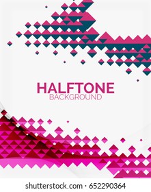 Halftone color texture vector background