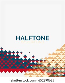 Halftone color texture vector background