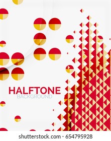 Halftone color texture vector background