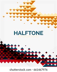 Halftone color texture vector background