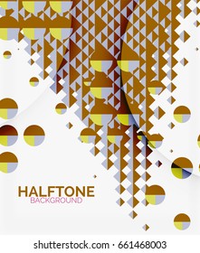 Halftone color texture vector background