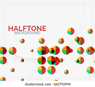 Halftone color texture vector background