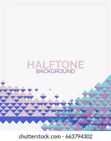 Halftone color texture vector background