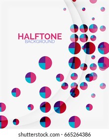 Halftone color texture vector background