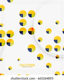 Halftone color texture vector background