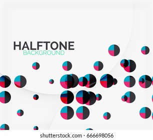 Halftone color texture vector background