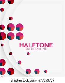 Halftone color texture vector background