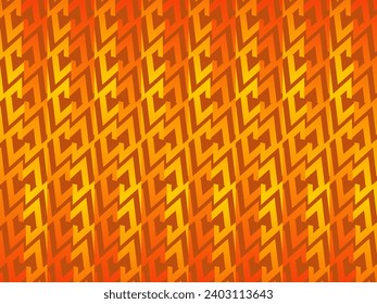 Diseño de fondo de degradado de color anaranjado abstracto de medio tono. Patrón geométrico futuro con efecto de línea. Un concepto creativo gráfico de color brillante.