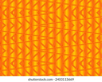 Diseño de fondo de degradado de color anaranjado abstracto de medio tono. Patrón geométrico futuro con efecto de línea. Un concepto creativo gráfico de color brillante.
