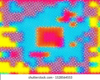 Halftone colorful in abstract style on halftone colorful background. Modern halftone colorful, great design for any purposes. Circle shape abstract background. Business concept. Digital design concept