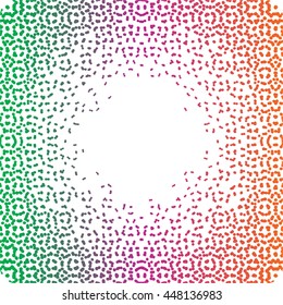 halftone colorful dots background. stock vector illustration