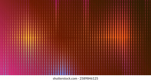 Halftone colorful dotted background. Abstract vector gradient dotted textured corners