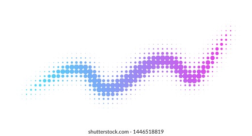 Halftone colorful gradient background for design decoration. Abstract business bright grunge background. Minimal geometric abstract pattern.