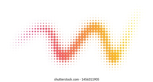 Halftone colorful gradient background for design decoration. Abstract business bright grunge background. Minimal geometric abstract pattern.
