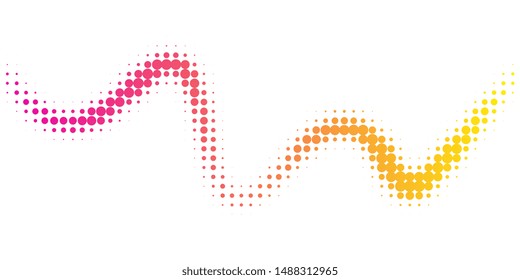 Halftone colorful gradient background for design decoration. Abstract business bright grunge background. Minimal geometric abstract pattern.