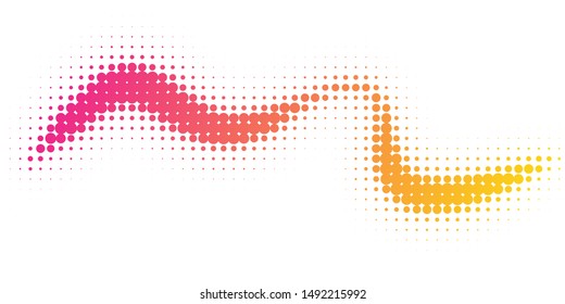 Halftone colorful gradient background for design decoration. Abstract business bright grunge background. Minimal geometric abstract pattern.