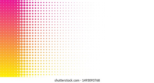 Halftone colorful gradient background for design decoration. Abstract business bright grunge background. Minimal geometric abstract pattern.