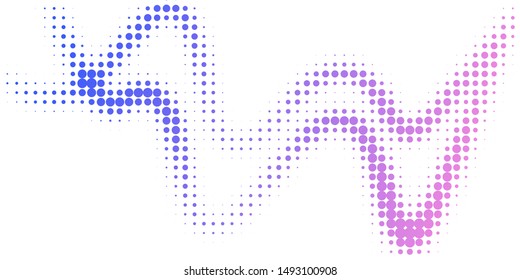 Halftone colorful gradient background for design decoration. Abstract business bright grunge background. Minimal geometric abstract pattern.