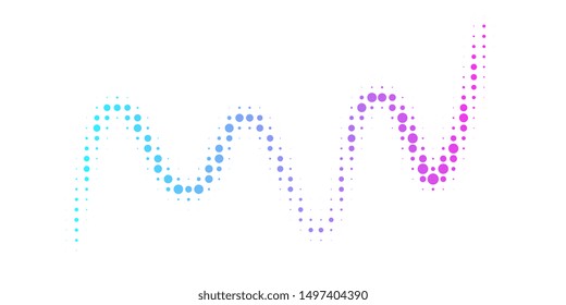 Halftone colorful gradient background for design decoration. Abstract business bright grunge background. Minimal geometric abstract pattern.
