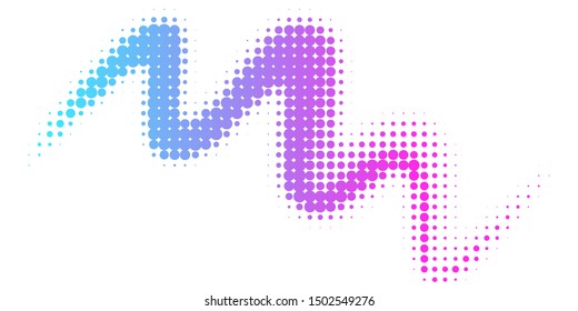 Halftone colorful gradient background for design decoration. Abstract business bright grunge background. Minimal geometric abstract pattern.