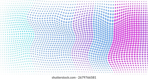 Halftone colorful gradient background for design decoration. Abstract business bright grunge background. Minimal geometric abstract pattern.