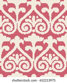 Halftone colorful seamless retro pattern curve spiral cross flower