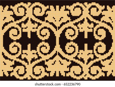 Halftone colorful seamless retro pattern primitive aboriginal spiral round cross leaf