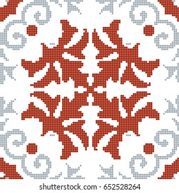 Halftone colorful seamless retro pattern spiral curve plant flower kaleidoscope