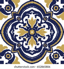 Halftone colorful seamless retro pattern vintage yellow blue spiral round flower