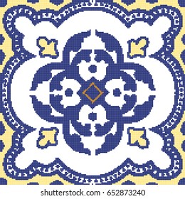 Halftone colorful seamless retro pattern vintage curve round dot line flower