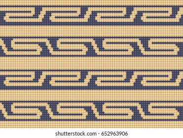 Halftone colorful seamless retro pattern gold spiral geometry cross line