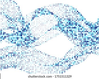 Diseño gráfico vectorial azul de cobertura de historietas de semitono. Portadas retro. Fondo de estilo cómico con puntos de medio tono, círculos desvanecidos. Fondo creativo moderno. Plantilla de fondo del volante de música.